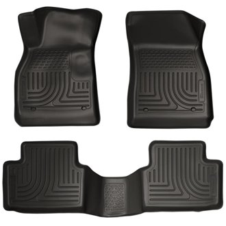 13 Chevy Malibu WeatherBeater Black Front & 2nd Seat Floor Liners