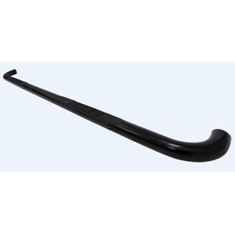 4000 Series Side Steps with Mounting Brackets Kit - Black Powder Coat