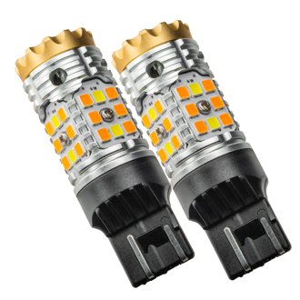 7443-CK LED Switchback High Output Can-Bus LED Bulbs