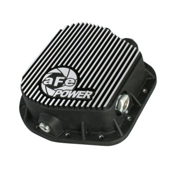 Pro Series Rear Differential Cover Black W/ Machined Fins