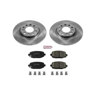 Oe Stock Replacement Low-Dust Ceramic Brake Pad And Rotor Kit