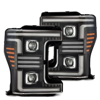 17-19 Ford F-250/350/450/550 Super Duty PRO-Series Proj Headlights Black w/SeqSig & DRL