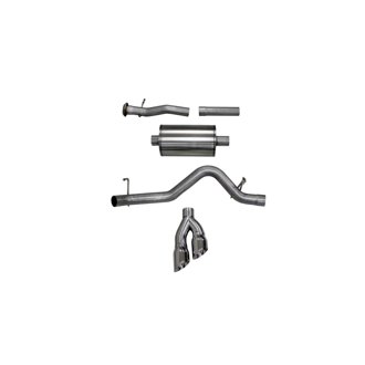 Corsa 2017-2022 Chevy Colorado 3.6L Extended Cab/ Long Bed Sport Cat-Back System Single Rear Exit