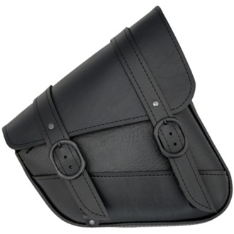 Hd Sportsters,Custom Hard Tails Black Jack Swingarm Bag Dual Shock W/Blk Buckle - Black