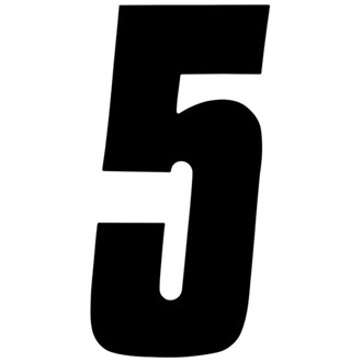 FX 2015 NUMBERS STANDARD 8" BLACK 5