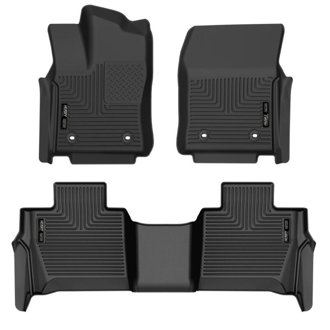 23-24 Toyota Sequoia WeatherBeater Front & Second Row Floor Liners - Black