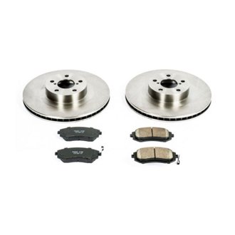 Oe Stock Replacement Low-Dust Ceramic Brake Pad And Rotor Kit