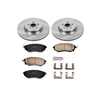Oe Stock Replacement Low-Dust Ceramic Brake Pad And Rotor Kit