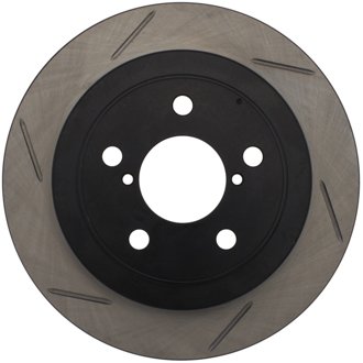 Sport Slotted Brake Rotor; Rear Left