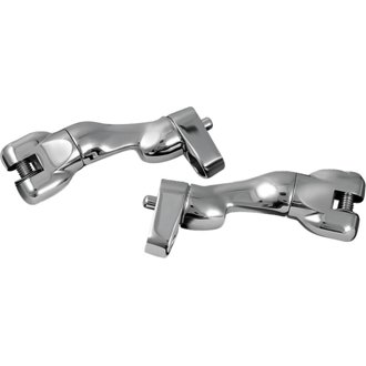 Adjustable Passenger Peg Mounts For Harley-Davidson Touring And Indian Models Chrome