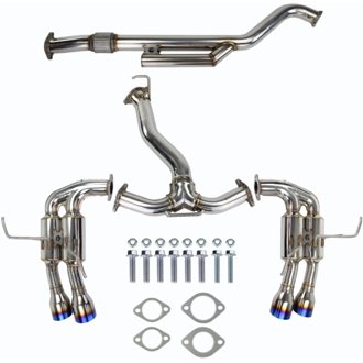 2022+ Subaru WRX Gemini Single Layer Quad Titanium Tip Cat-Back Exhaust