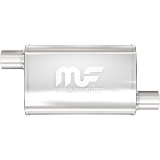 2.5 in/2.5 in Offset/Offset; 4 in x 18 in x 9 in Body Muffler