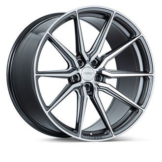 HF-3 24x10 / 5x150 / ET32 / Deep Face / 110.1 - Gloss Graphite Polished Wheel