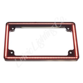 Letric Lighting 96-17 HD Sptstr/Dyna/Stail/RK/EGlide/RGlide/SGlide Perfect Plate LT Lcs Plate Blk