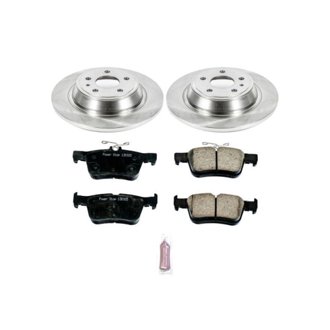 Oe Stock Replacement Low-Dust Ceramic Brake Pad And Rotor Kit