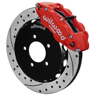 Wilwood 13-24 Honda Civic OEM 57mm Forged Narrow Superlite 6R Big Brake Front Brake Kit - Red