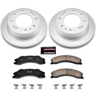 Evolution Coated Rotor And Low-Dust Ceramic Brake Pad Kit