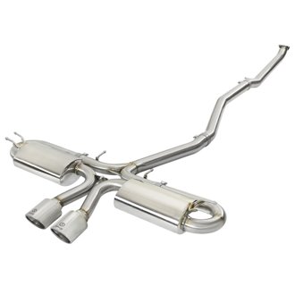 Takeda 3 IN 304 Stainless Steel Cat-Back Exhaust w/ Center Polished Tips