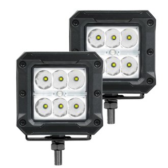 Bright Series - 3x3 Cube LED Spot Lights, Pair