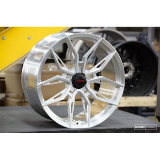 x Novitec NF11 21x9.5in - 5x114.3 BP - ET38 - Brushed Gloss Clear Ferrari 296 Front Wheel