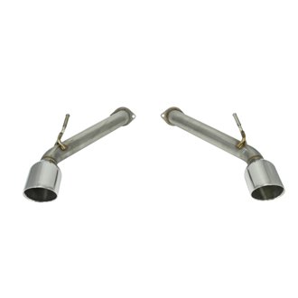 2017+ Infiniti Q60 Axle Back Exhaust w/Stainless Steel Double Wall Tip