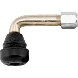 Valve Stem 90Deg Chrome w/Rubber Ea