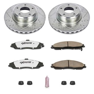 Z26 Street Performance Ceramic Brake Pad and Drilled & Slotted Rotor Kit