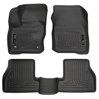 2016 Ford Focus Weatherbeater Front and 2nd Seat Floor Liners - Black