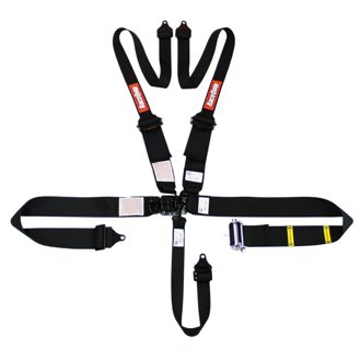 L & L 5pt Ratchet HNR Harness Black