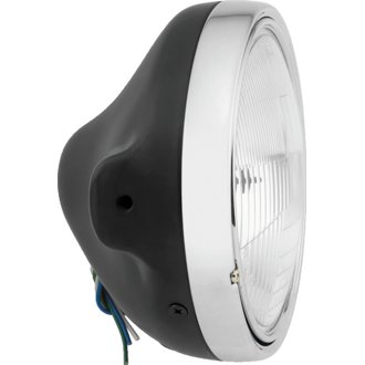 7in Slim Headlight Side Mount - Black