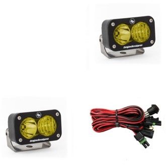 S2 Sport Driving Combo Pattern Pair LED Work Light - Amber