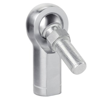 EX Series Endura Rod End - Female/Left Hand - .5in Bore x 1/2-20 w/Stud - Carbon Steel