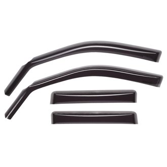 13+ Ford Fusion Front and Rear Side Window Deflectors - Dark Smoke