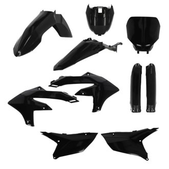 2024 Yamaha YZ250F/ 23-24 YZ450F/FX (w/Tank Cover) Full Plastic Kit - Black