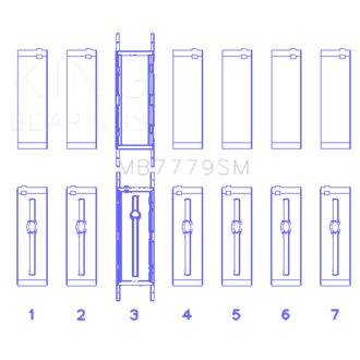 BMW B58B30A Main Bearing Set