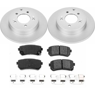 Evolution Coated Rotor And Low-Dust Ceramic Brake Pad Kit
