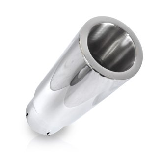 Double Wall Straight Cut Exhaust Tip 2 1/2in body 2 1/4in id