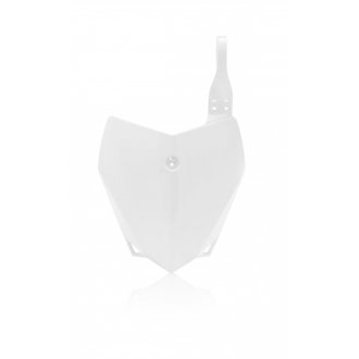 10+ Kawasaki KLX110/110L Front Number Plate - White