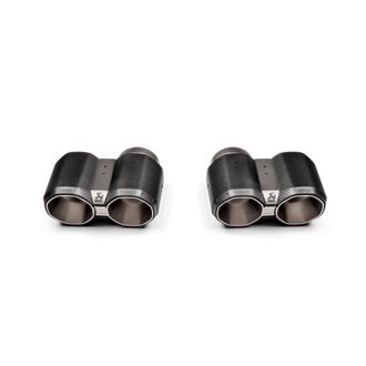 2021+ BMW G87 M2, G80 M3 & G82 M4 Octagonal Carbon Design Tail Pipe Set