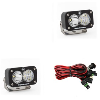 S2 Sport Driving Combo Pattern Pair LED Work Light - Clear