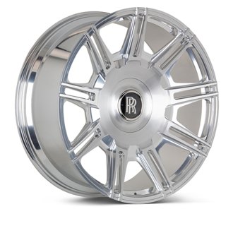 x Novitec SP2 22x10.5 5x112 BP ET15 Brushed Gloss Clear Rolls-Royce Ghost 2nd Gen Rear Wheel
