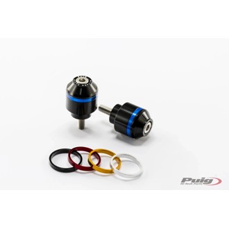Short Bar End Weights With Rim Black