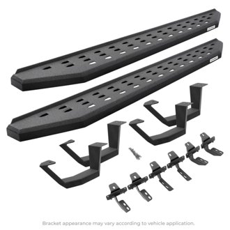 RB20 Running Boards with Mounting Brackets, 2 Pairs Drop Steps Kit