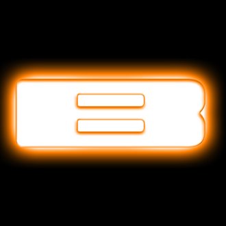 Universal Illuminated Led Letter Badges - Matte White Surface Finish - B