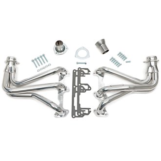 Silver Long-Tube EO Headers For 78-87 GM G-Body Cars with 231 V6