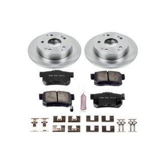 Oe Stock Replacement Low-Dust Ceramic Brake Pad And Rotor Kit