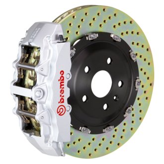02-08 G500/03-04 G55/09-18 G550 Front GT BBK 8 Piston Cast 365x34 2pc Rotor Drilled-Silver