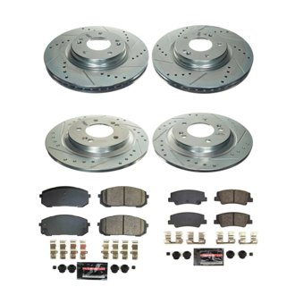 Z23 Daily Driver Carbon-Fiber Ceramic Brake Pad and Drilled & Slotted Rotor Kit