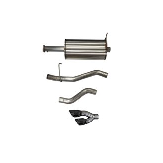 Corsa 2019-24 Ram 1500 5.7L Crew Cab w/57in or 76in Bed Cat-Back Single Side Exit 4in Black Dual Tip