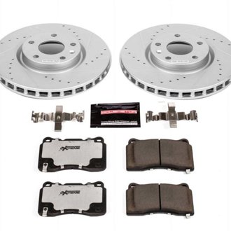 Z26 Street Performance Ceramic Brake Pad and Drilled & Slotted Rotor Kit